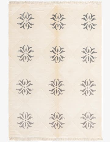 4' 7 x 6' 7 Hand Knotted Darya Wool Rug