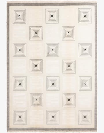 6' 11 x 9' 10 Hand Knotted Darya Wool Rug