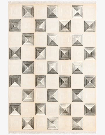 5' 7 x 8' Hand Knotted Darya Wool Rug