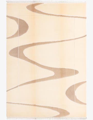 5' 8 x 8' Hand Knotted Darya Wool Rug