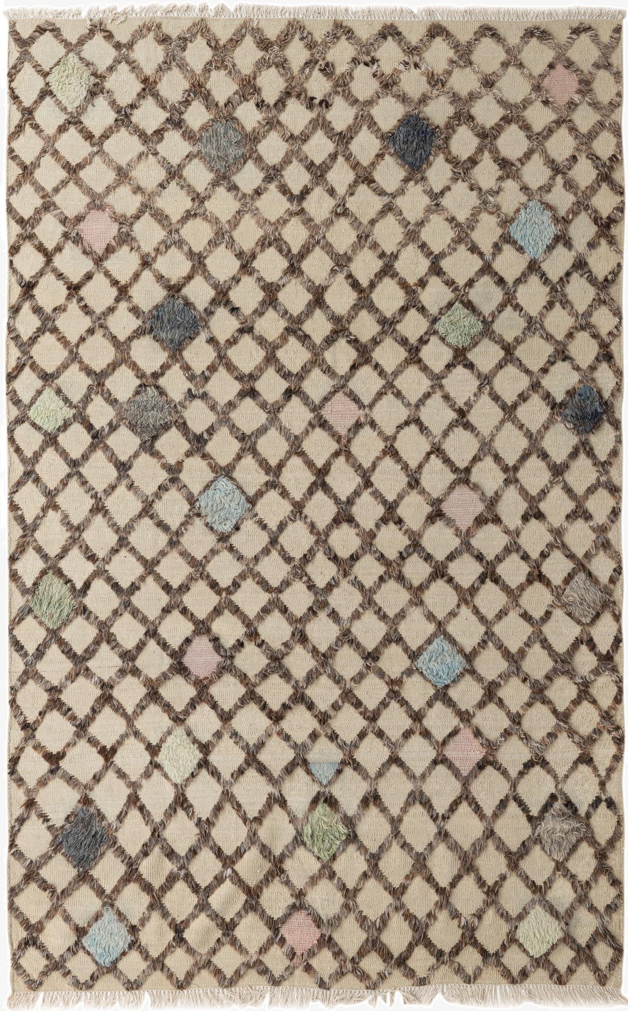 6' 6 x 10' 4  Hand Knotted Darya Wool Rug