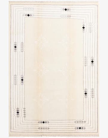 6' 9 x 9' 10 Hand Knotted Darya Wool Rug