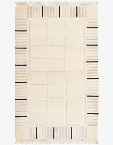 3' x 4' 11 Hand Knotted Darya Wool Rug