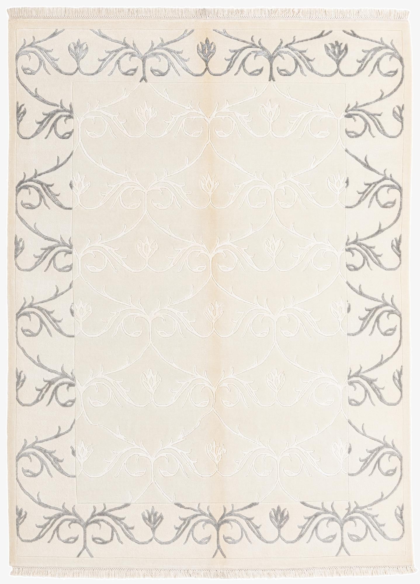 5' 7 x 7' 9  Hand Knotted Darya Wool Rug