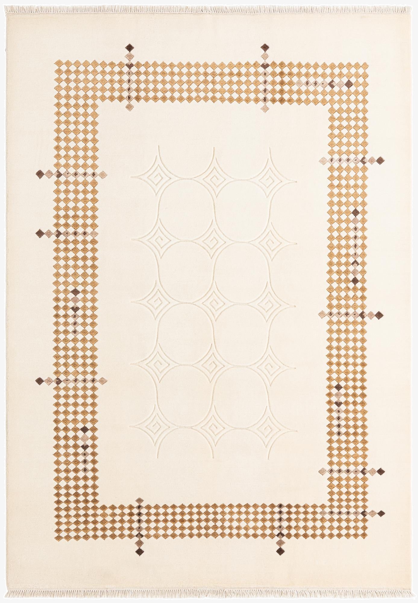 5' 7 x 7' 10  Hand Knotted Darya Wool Rug