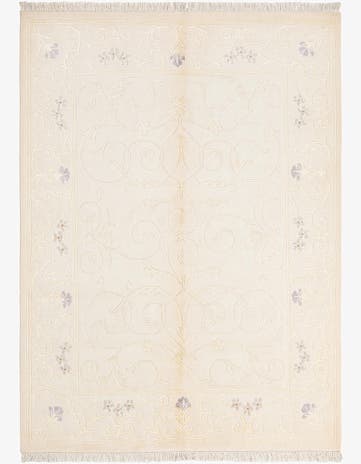 4' 11 x 6' 9 Hand Knotted Darya Wool Rug