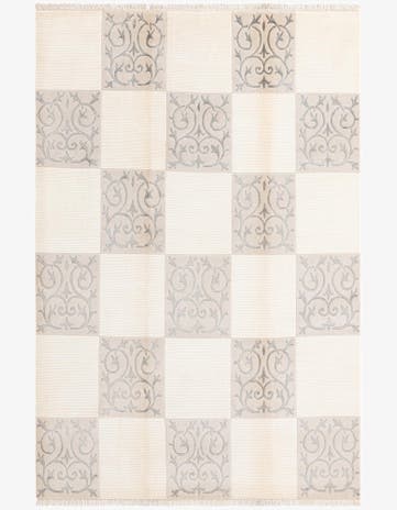 6' 7 x 9' 10 Hand Knotted Darya Wool Rug