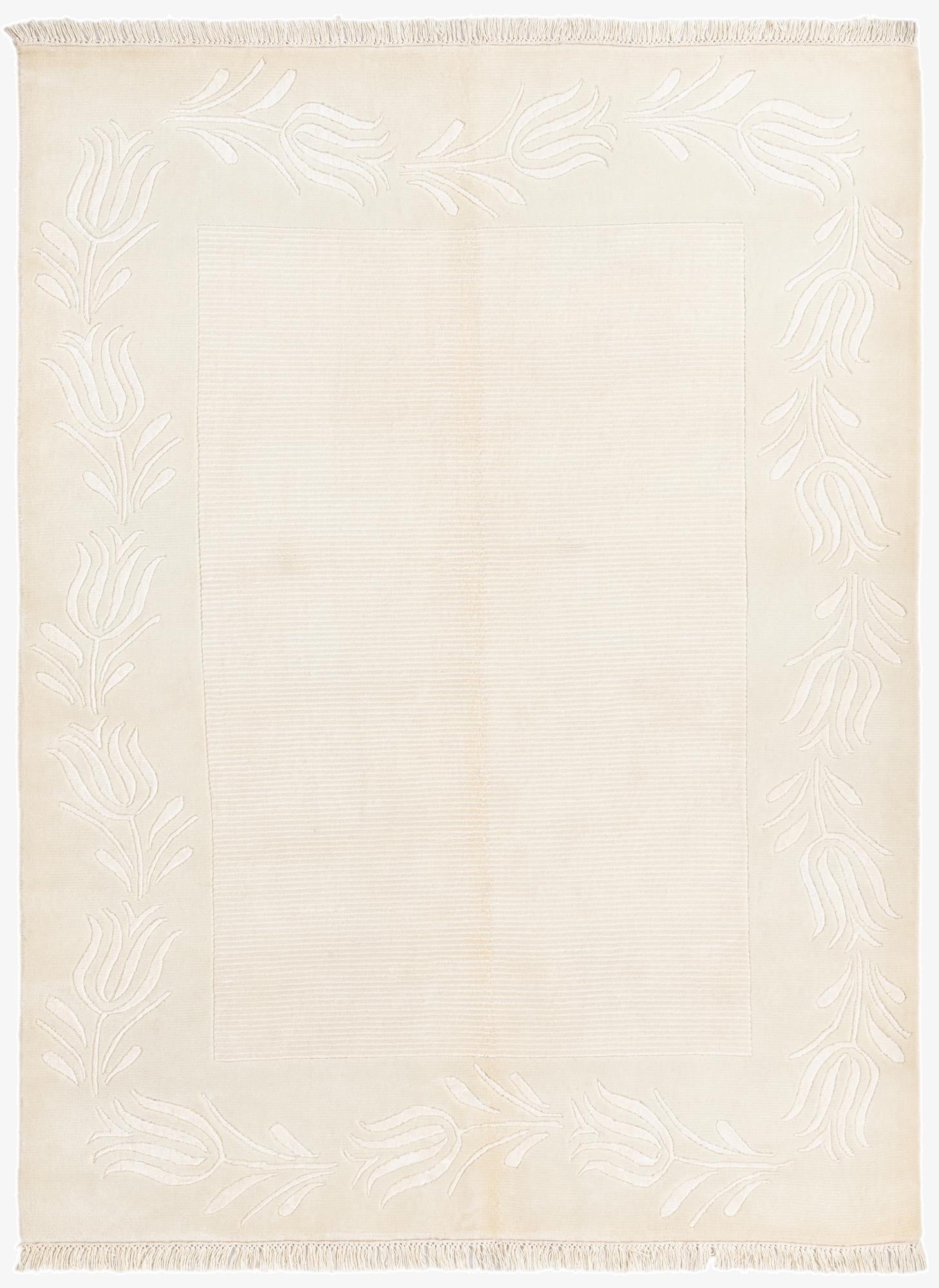 4' 11 x 6' 8  Hand Knotted Darya Wool Rug