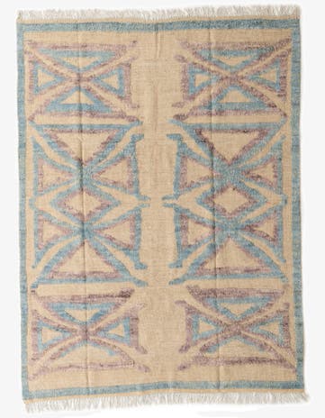 8' x 10' 5 Hand Knotted Darya Wool Rug