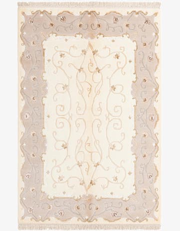 4' x 6' 1 Hand Knotted Darya Wool Rug