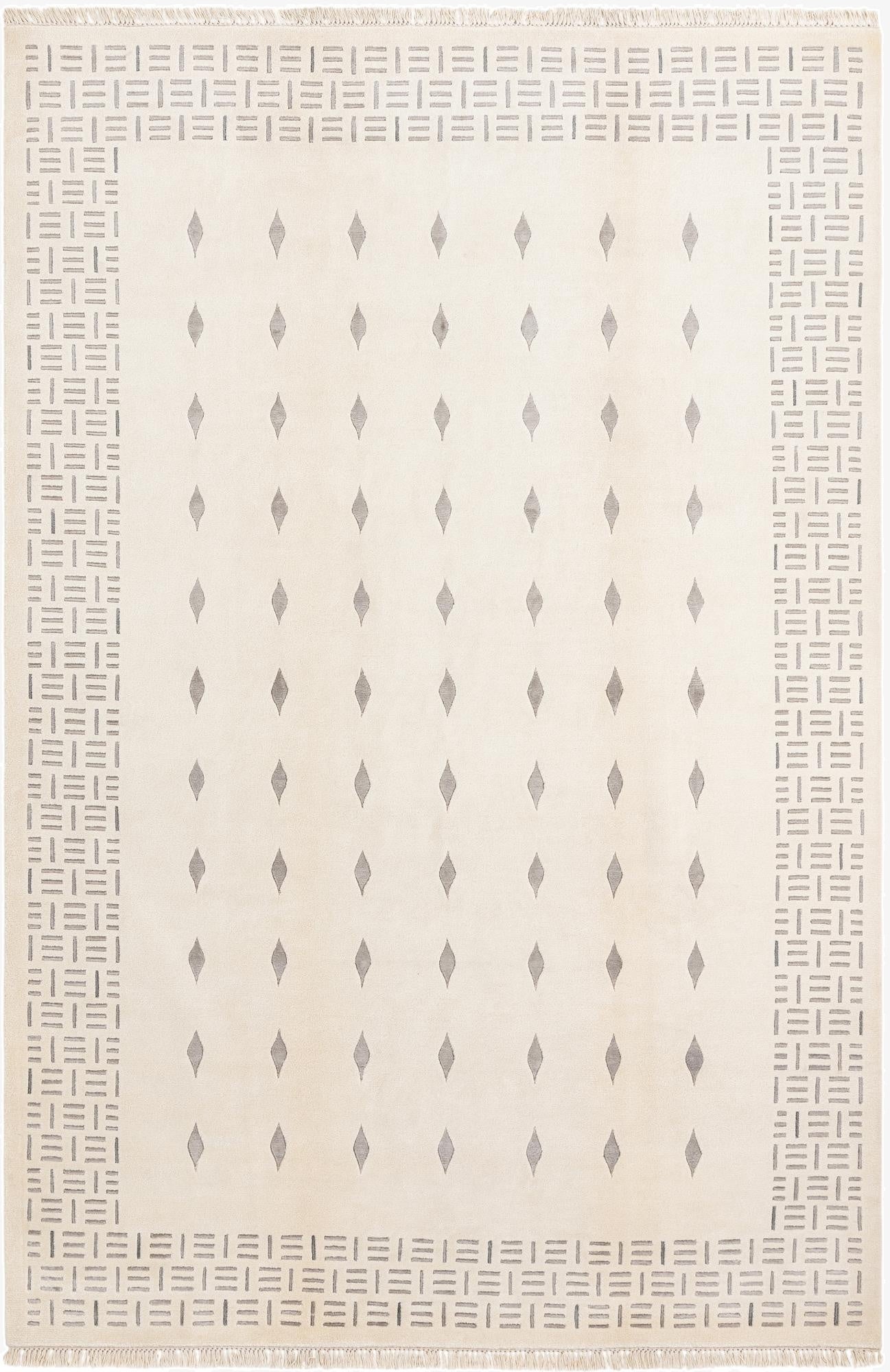 6' 7 x 9' 8  Hand Knotted Darya Wool Rug