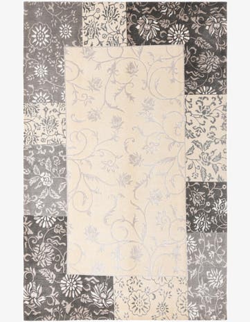 6' 8 x 10' 5 Hand Knotted Darya Wool Rug