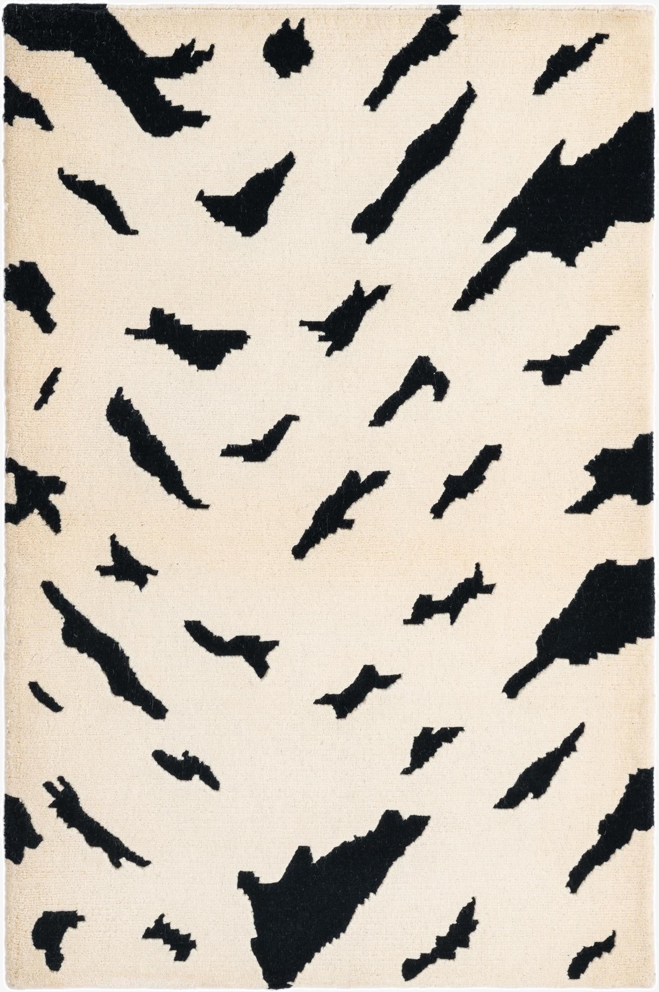 3' x 4' 8  Hand Knotted Darya Wool Rug