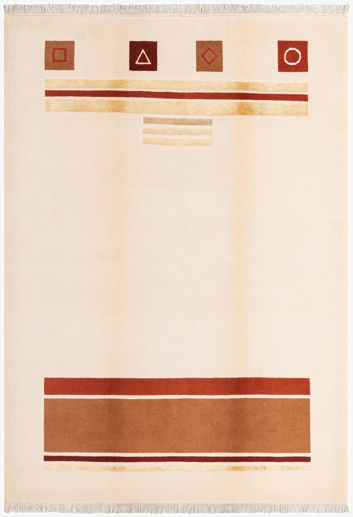 5' 8 x 7' 11  Hand Knotted Darya Wool Rug