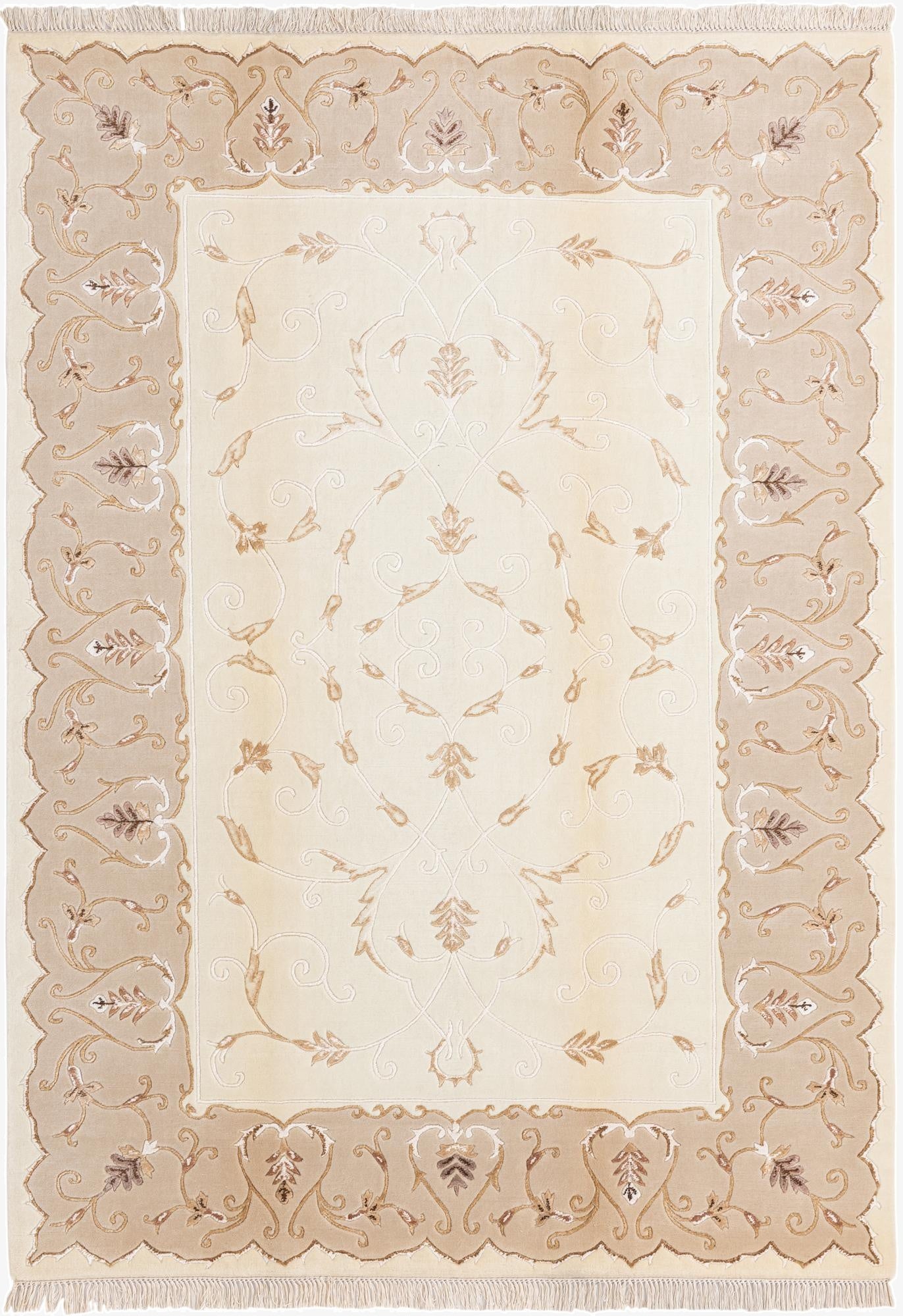 5' 9 x 8' 2  Hand Knotted Darya Wool Rug