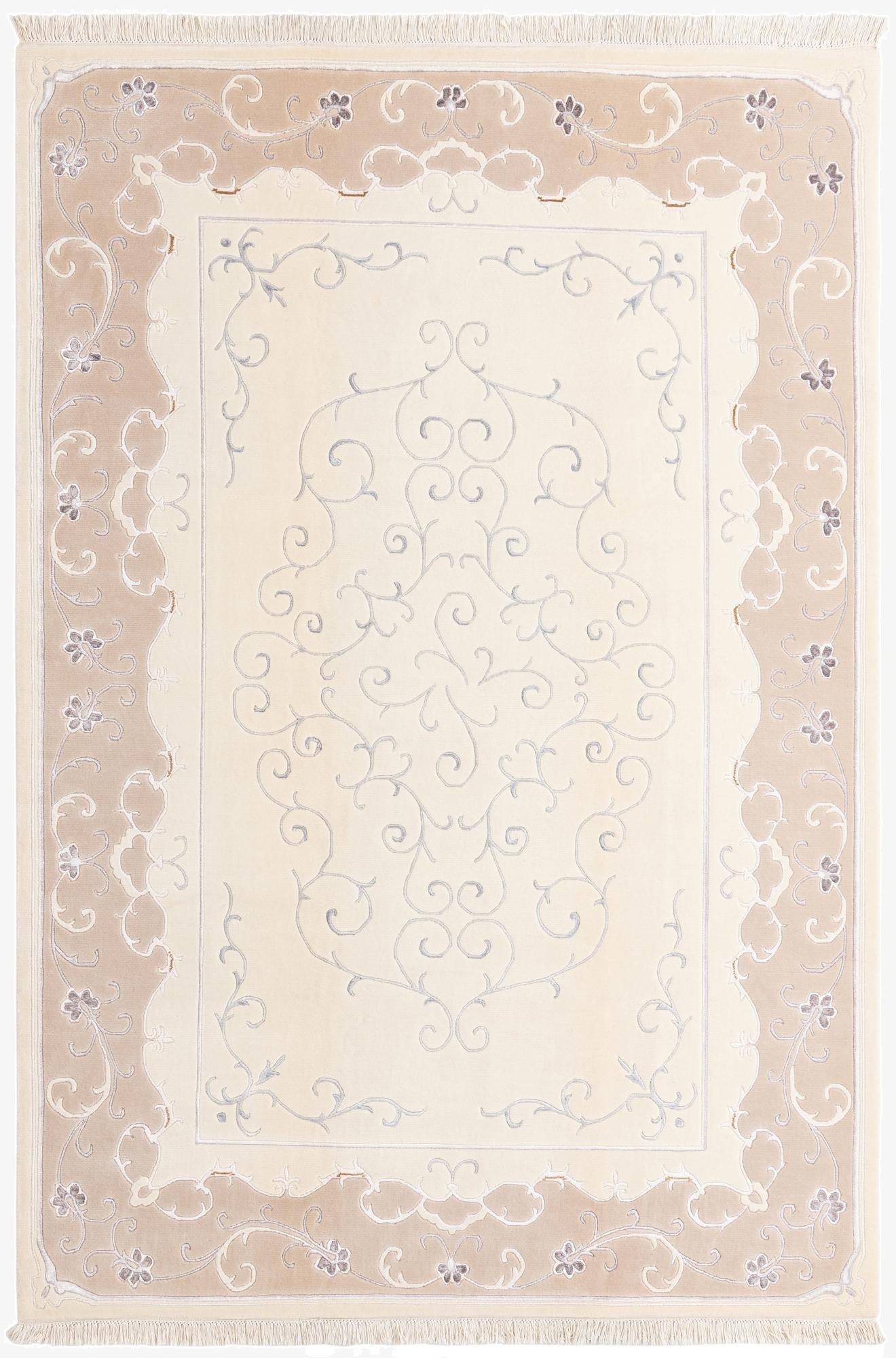 6' 7 x 9' 9  Hand Knotted Darya Wool Rug