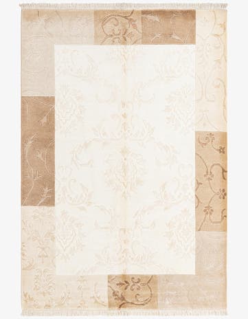 4' 8 x 6' 9 Hand Knotted Darya Wool Rug