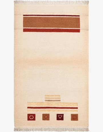 2' 11 x 4' 11 Hand Knotted Darya Wool Rug