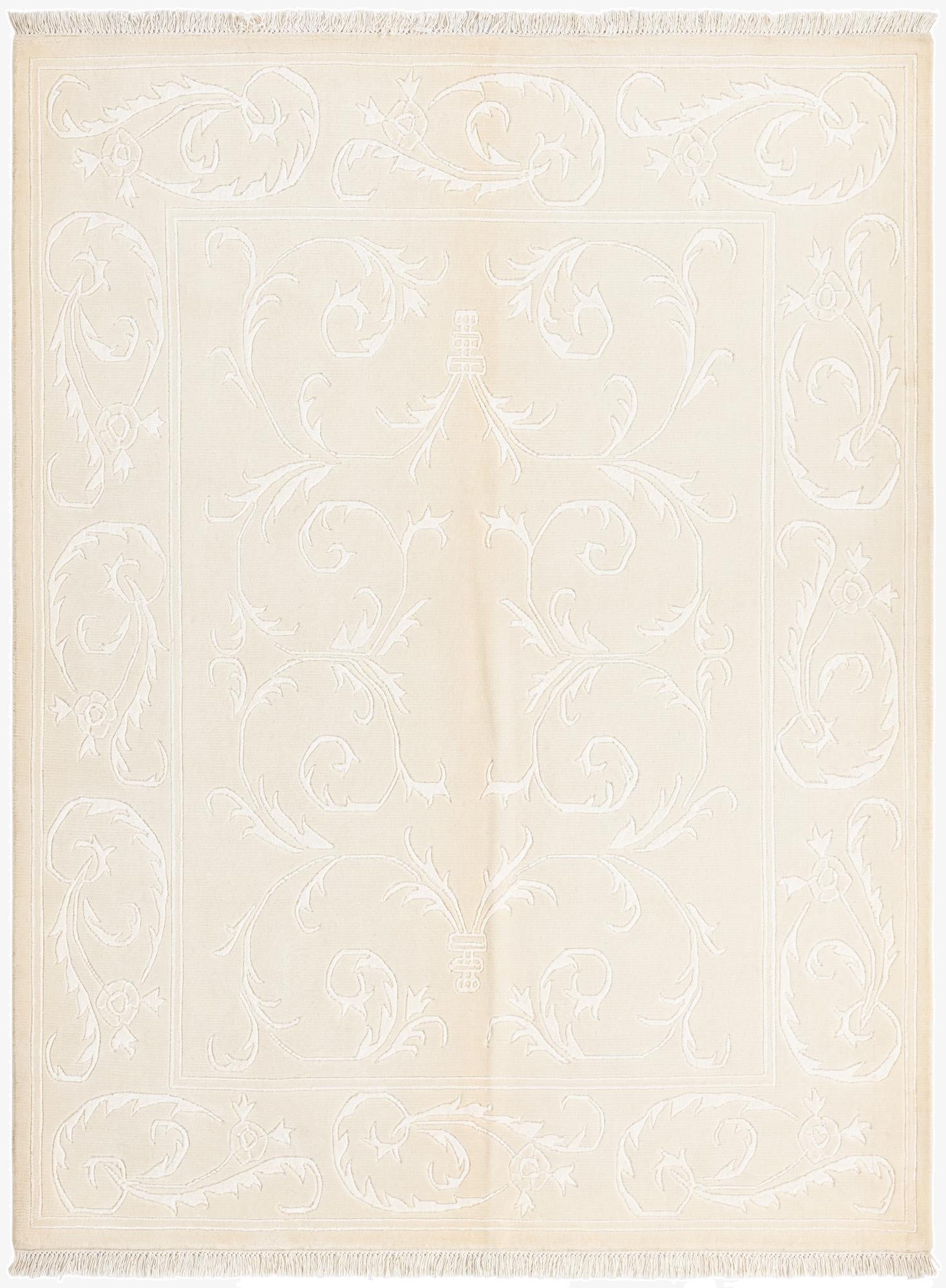 5' x 6' 8  Hand Knotted Darya Wool Rug