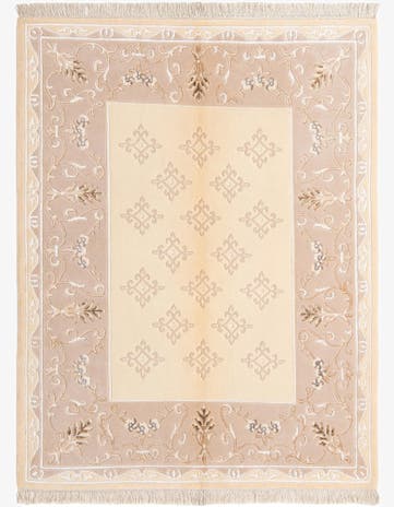4' 11 x 6' 5 Hand Knotted Darya Wool Rug