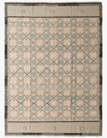 8' 8 x 12' 1 Hand Knotted Darya Wool Rug