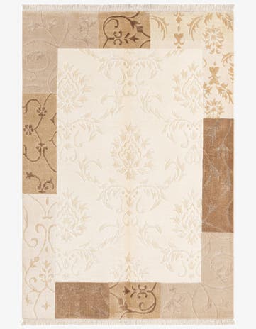 4' 7 x 6' 7 Hand Knotted Darya Wool Rug