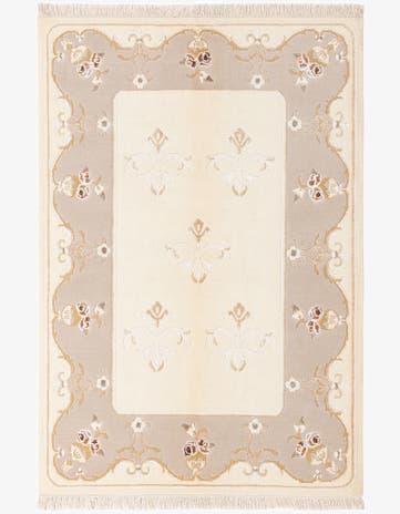 4' x 6' Hand Knotted Darya Wool Rug