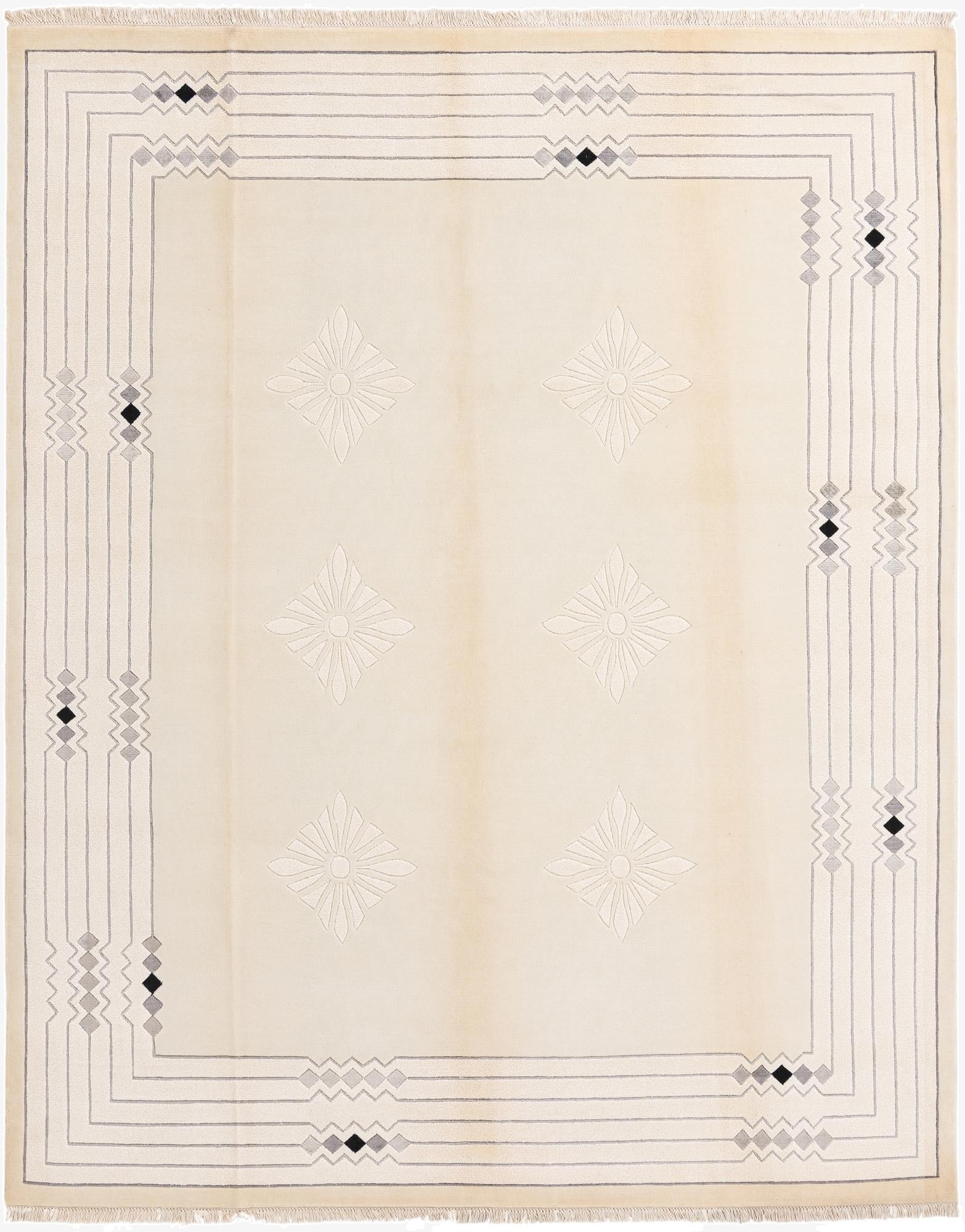 8' x 10'  Hand Knotted Darya Wool Rug