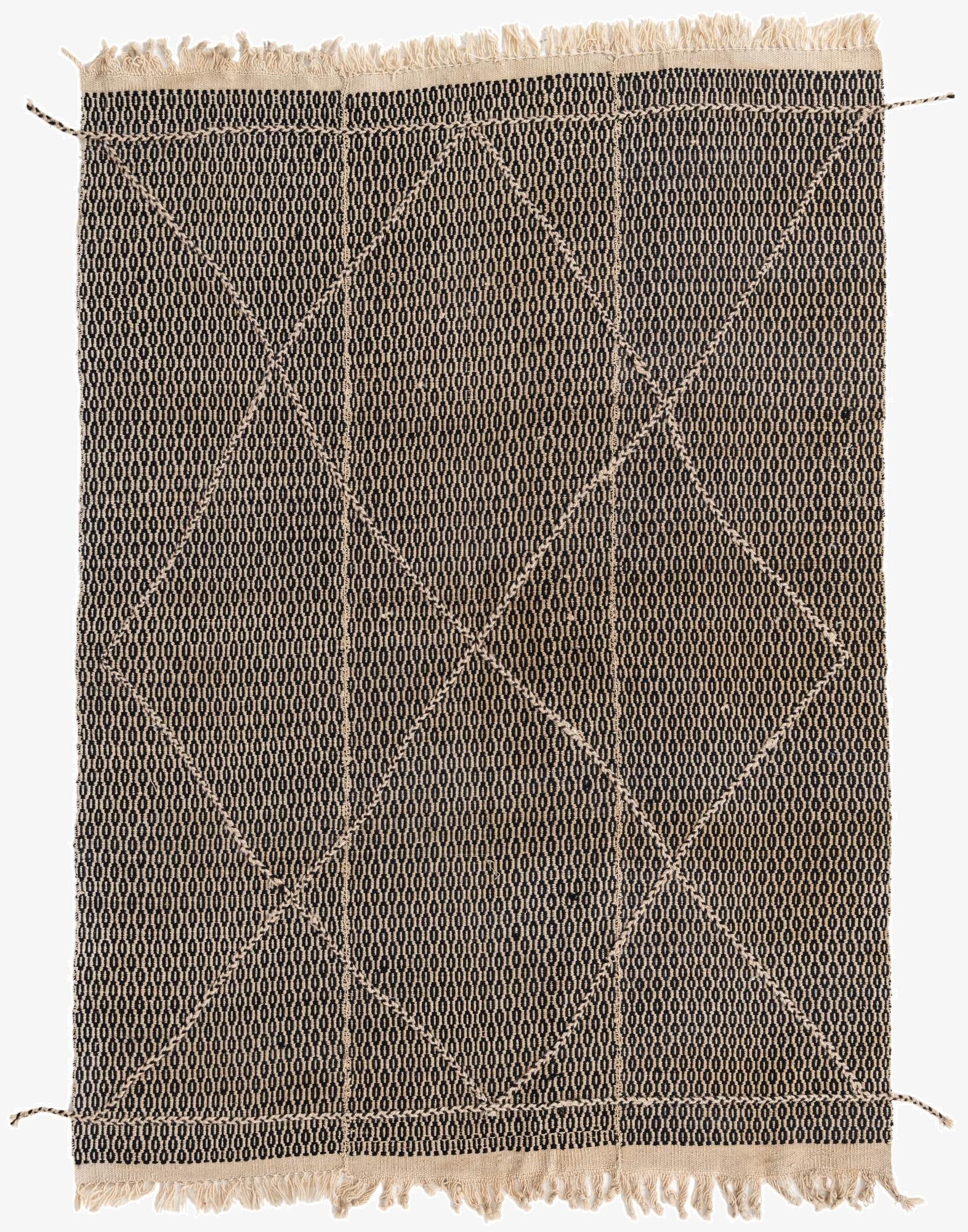 5' x 6' 11  Hand Knotted Darya Wool Rug