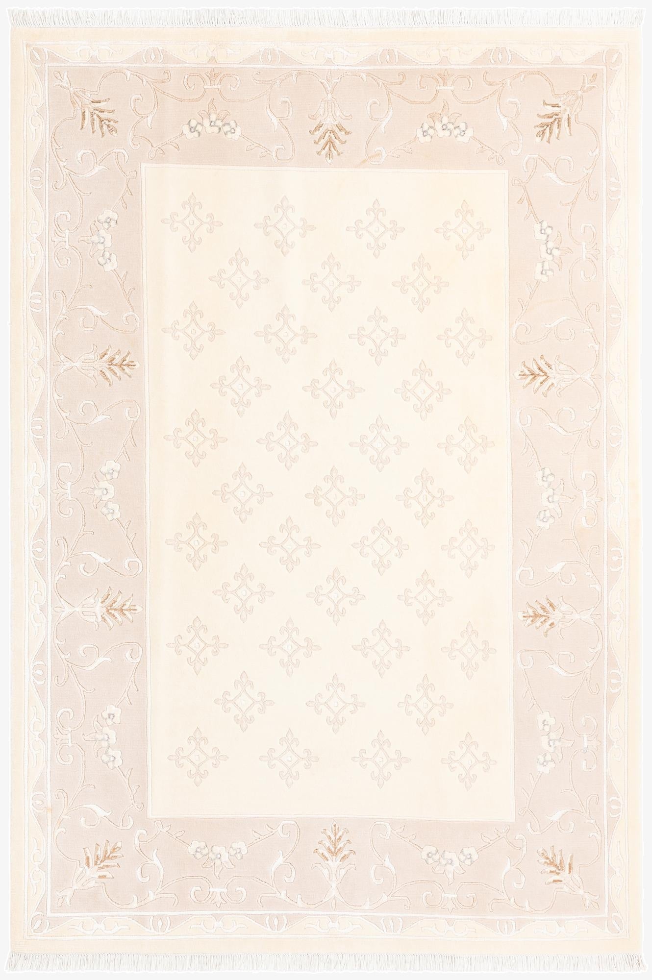 6' 7 x 9' 8  Hand Knotted Darya Wool Rug