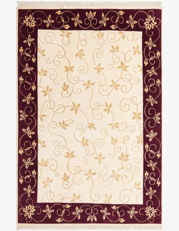 4' 6 x 6' 8 Hand Knotted Darya Rug