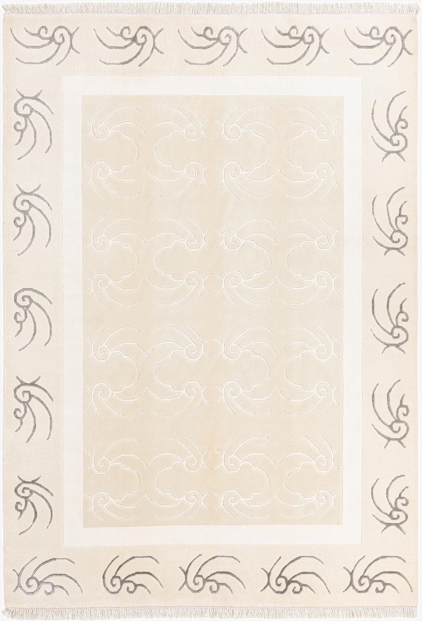 5' 7 x 7' 11  Hand Knotted Darya Wool Rug