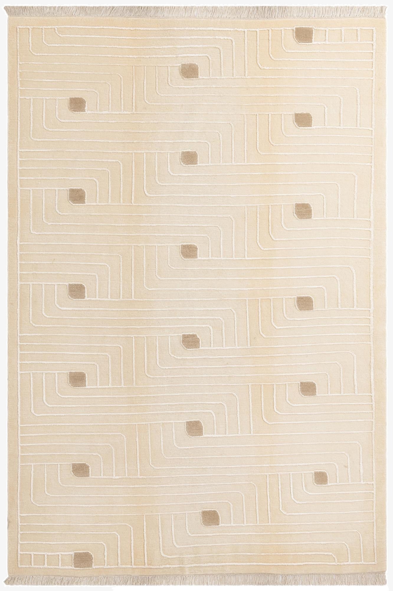 6' 6 x 9' 7  Hand Knotted Darya Wool Rug