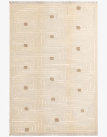 6' 6 x 9' 7 Hand Knotted Darya Wool Rug