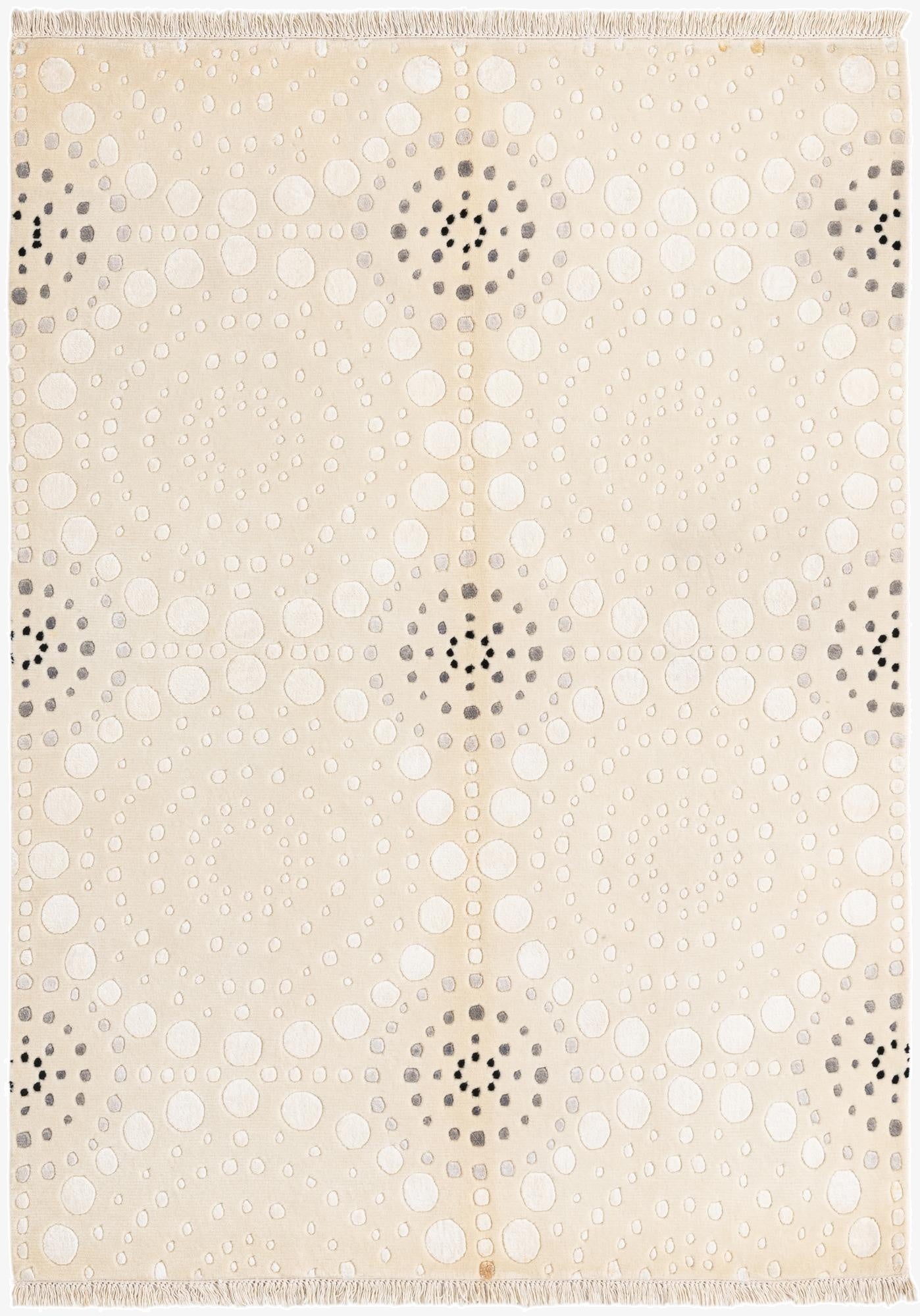 4' 7 x 6' 9  Hand Knotted Darya Wool Rug