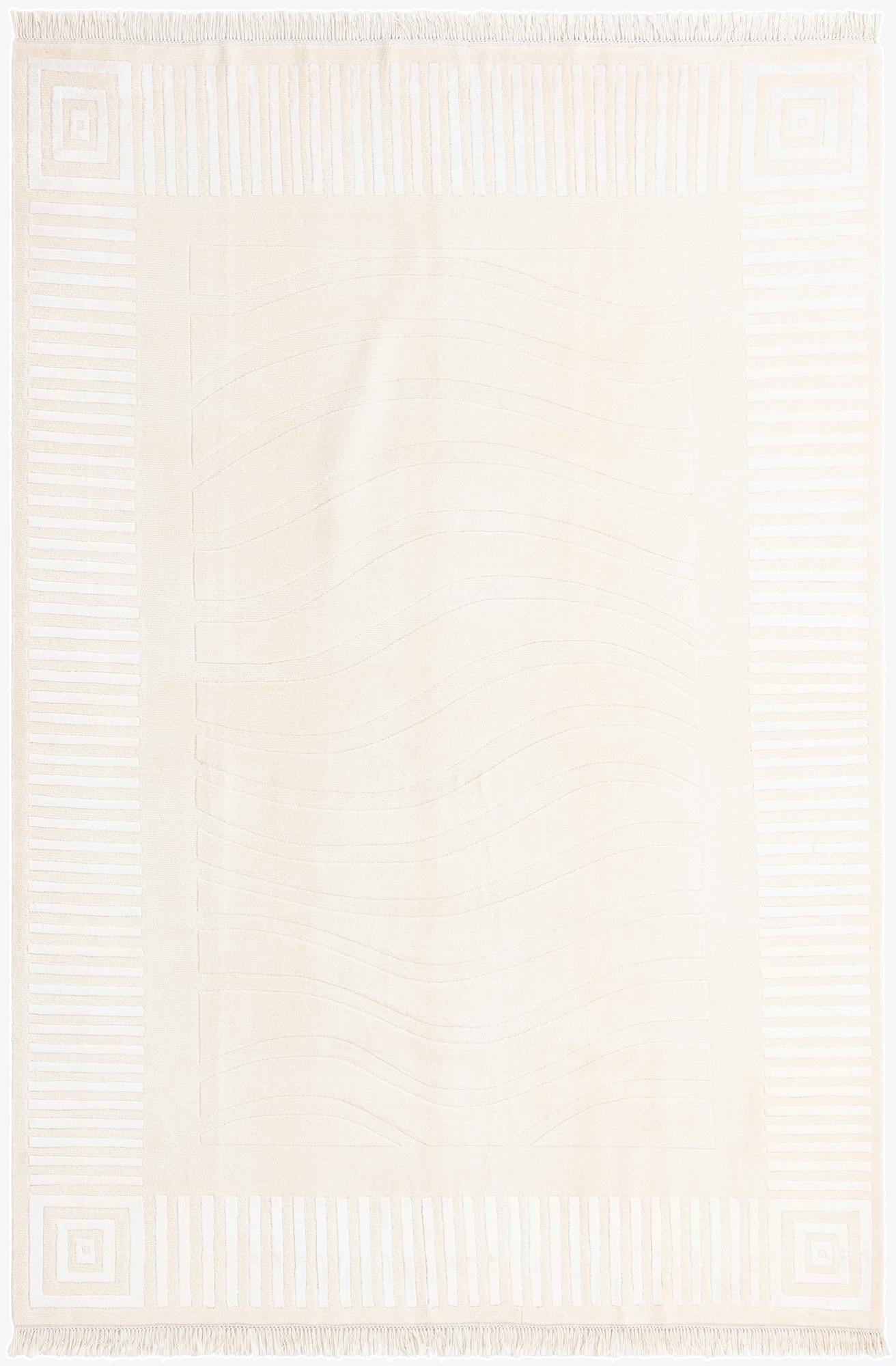 6' 7 x 9' 11  Hand Knotted Darya Wool Rug