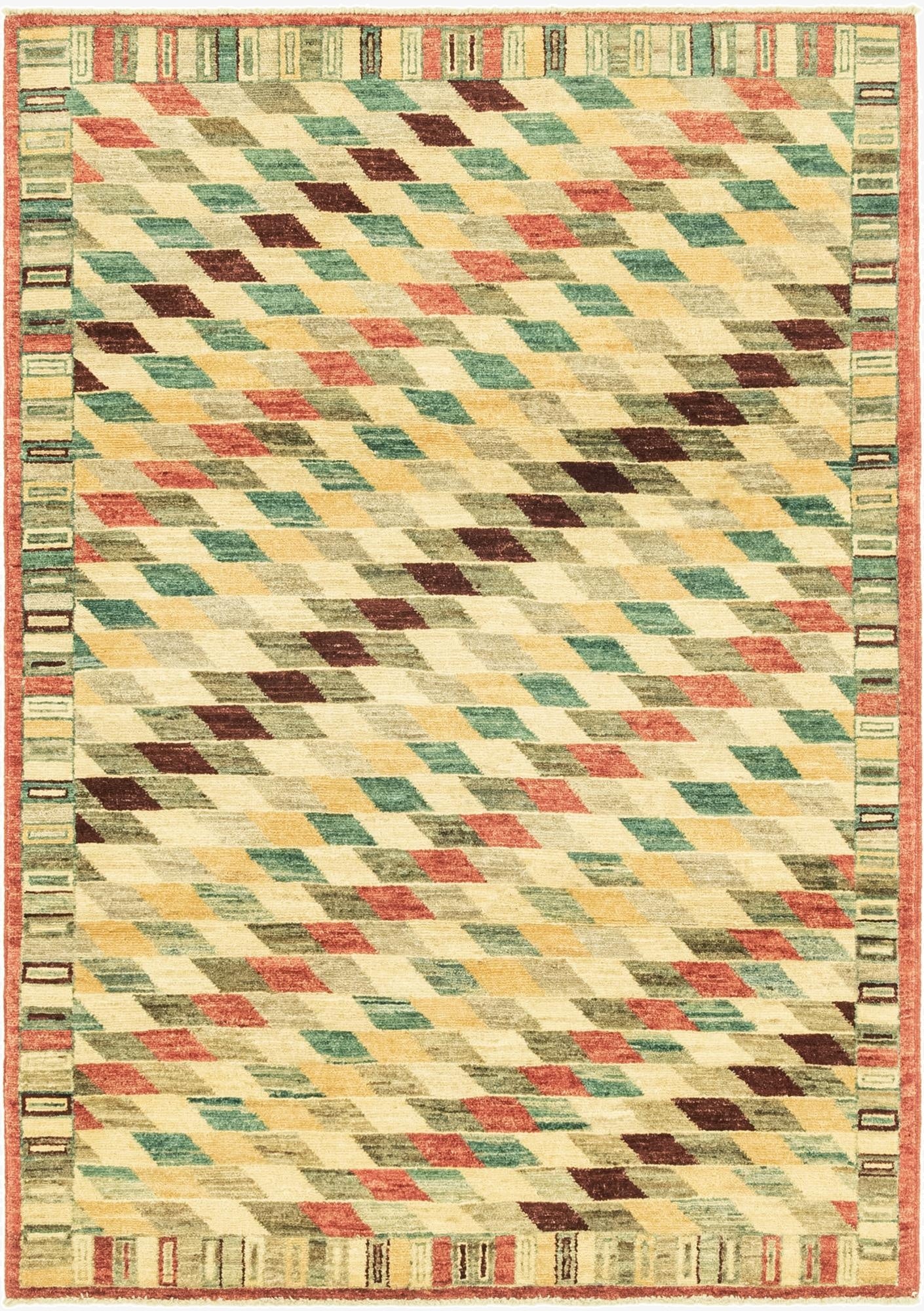 4' 1 x 5' 9  Hand Knotted Darya Oriental Rug