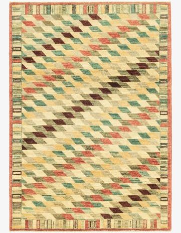 4' 1 x 5' 9 Hand Knotted Darya Oriental Rug