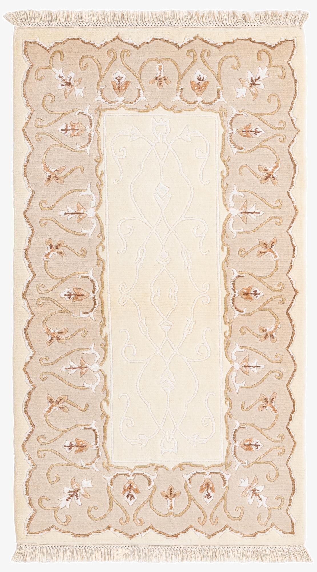 2' 10 x 4' 11  Hand Knotted Darya Wool Rug