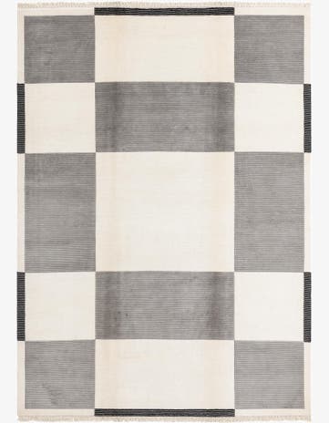 6' 11 x 9' 5 Hand Knotted Darya Wool Rug