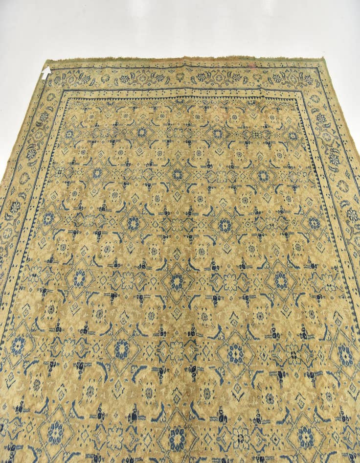 Detail image of 9' 4 x 12' 8  Hand Knotted Farahan Persian Wool Rug