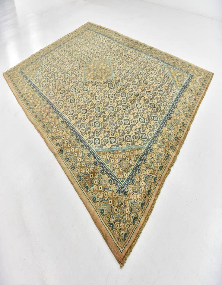 Detail image of 9' 10 x 13' 5  Hand Knotted Farahan Persian Wool Rug