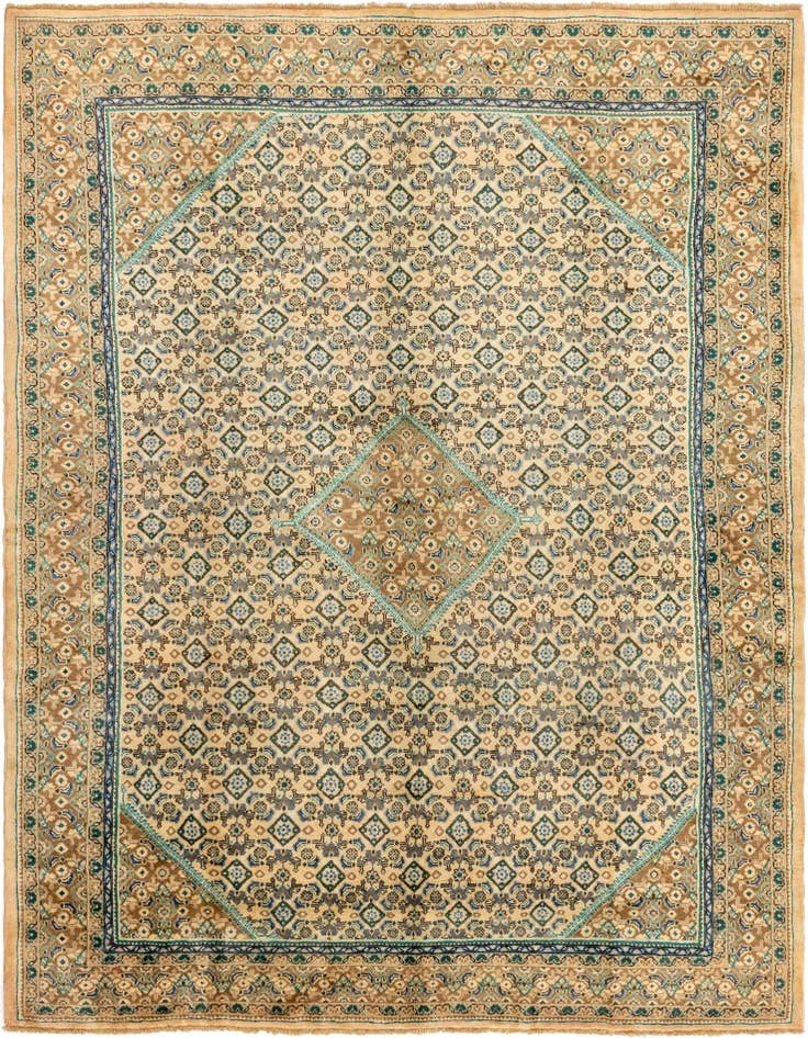 Detail image of 9' 10 x 13' 5 Hand Knotted Farahan Persian Wool Rug