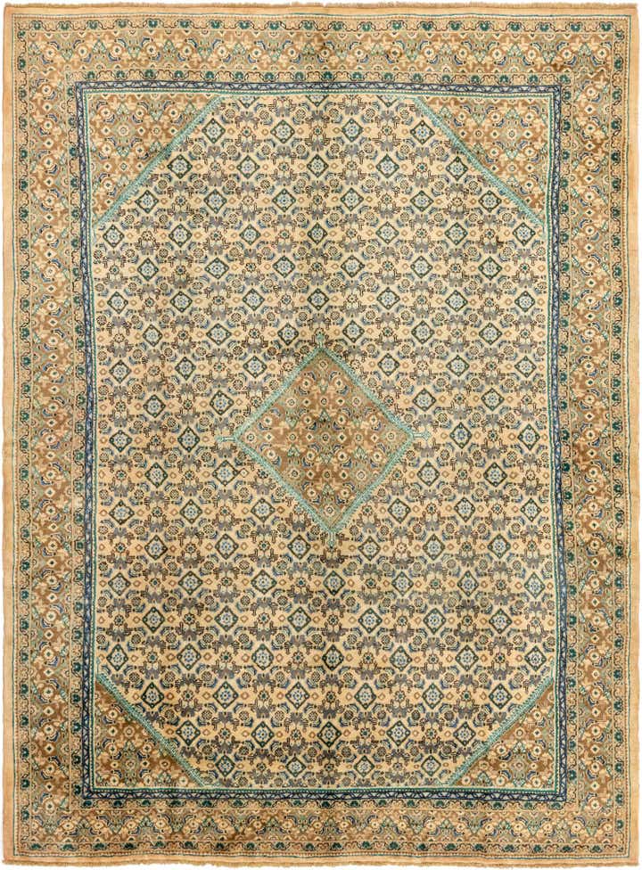 9' 10 x 13' 5 Hand Knotted Farahan Persian Wool Rug