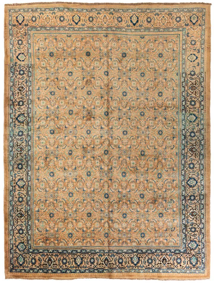 9' 7 x 12' 9 Hand Knotted Farahan Persian Wool Rug