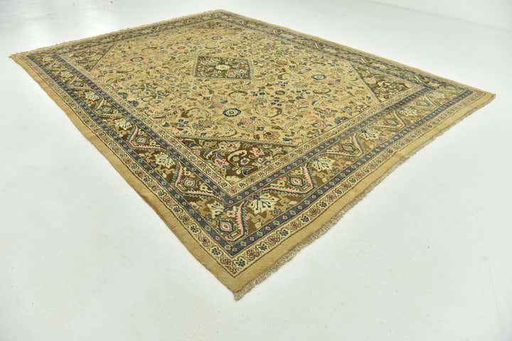 9' 10 x 13' Hand Knotted Farahan Persian Wool Rug