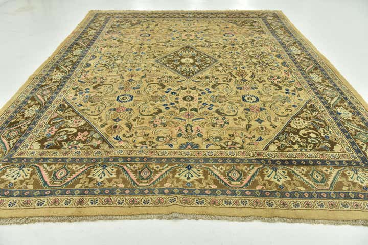 9' 10 x 13' Hand Knotted Farahan Persian Wool Rug