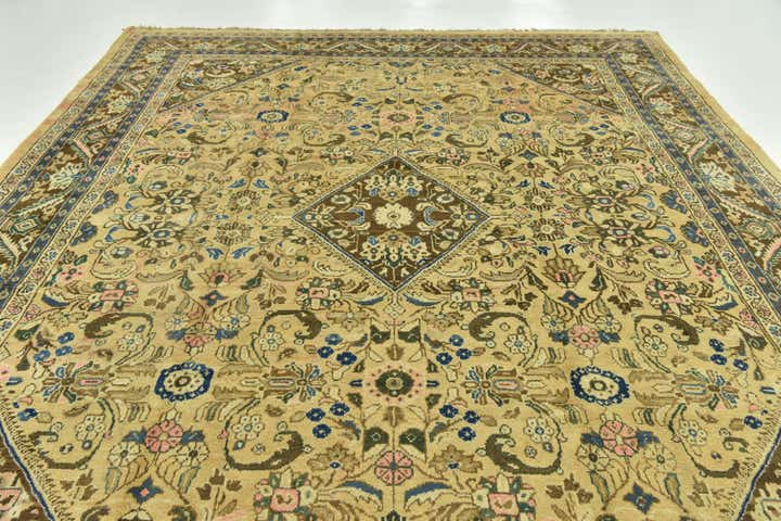 9' 10 x 13' Hand Knotted Farahan Persian Wool Rug