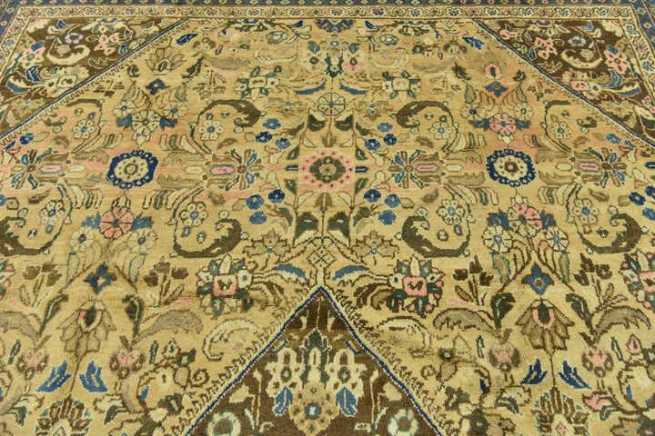 9' 10 x 13' Hand Knotted Farahan Persian Wool Rug