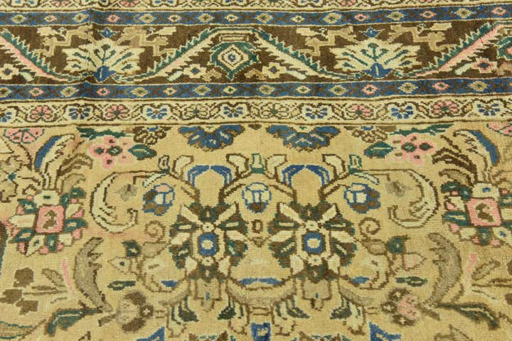 9' 10 x 13' Hand Knotted Farahan Persian Wool Rug